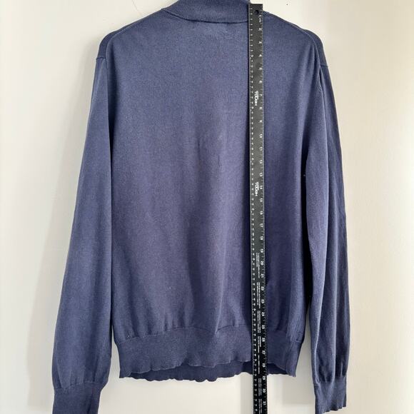 Banana Republic Cashmere Blend Quarter Zip Men's Size Large - Picture 4 of 5